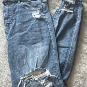 American Eagle Outfitters Distressed Blue Jeans